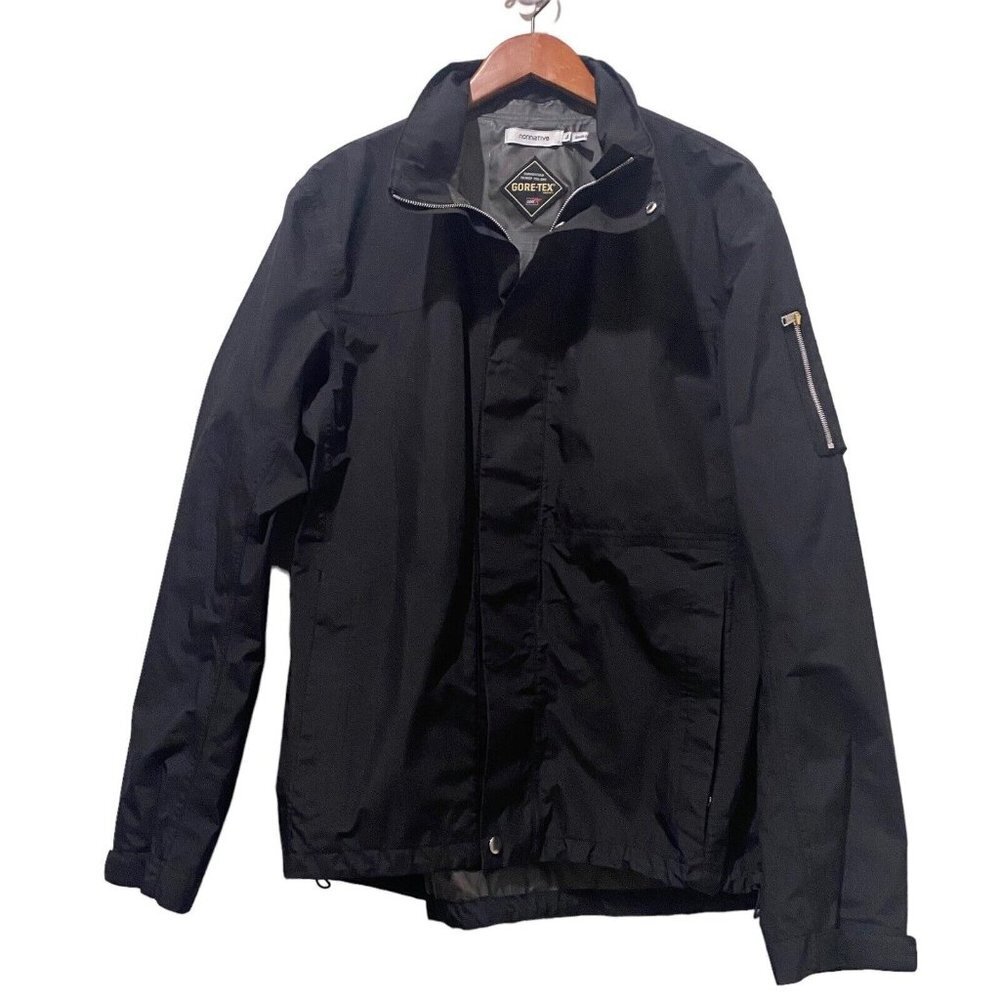 Nonnative Goretex Men’s Full Zip Jacket Large 4 Wind stopper Black EUC